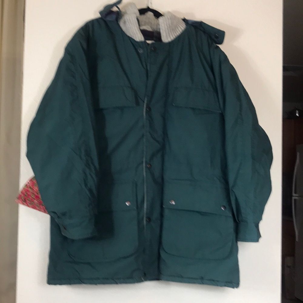 RARE VINTAGE STJOHNSBAY TM SIZE XL MEN GREEN MILITARY COLOR JACKET